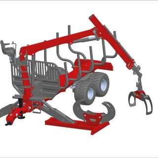 Log splitter and mounting equipment Log splitter and mounting equipment