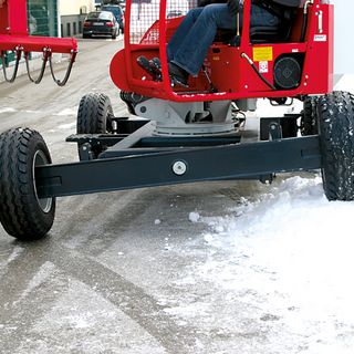 Hydraulically lockable swing shaft Hydraulically lockable swing shaft